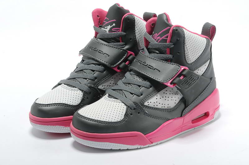 Air Jordan Retro 4.5 Nouvelles Chaussures Femmes Nouveau Gris Noir Rose (3)